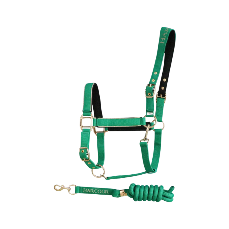 Harcour - Halter and lead rope Hansy emerald green 