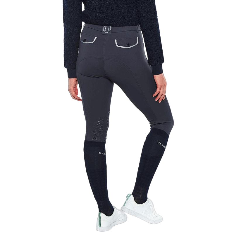 Harcour - Pantalon d'équitation femme fix system grip Jaltika gris foncé | - Ohlala