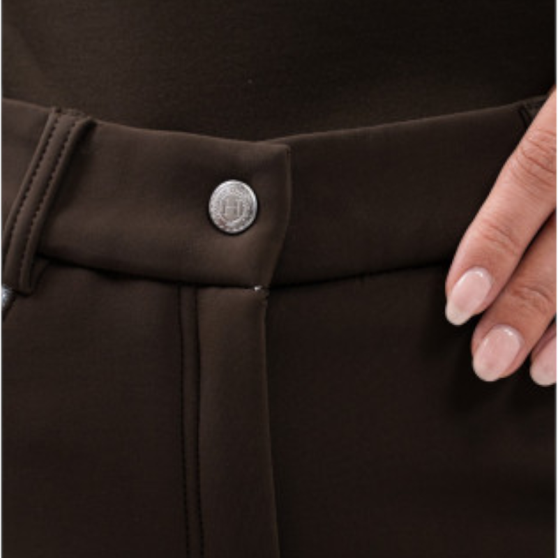 Harcour - Damen-Reitleggings aus polarer Jaipur-Kakao 