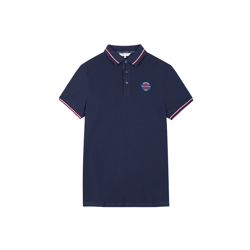 Harcour - Kurzarm-Poloshirt für Herren Poker Navy