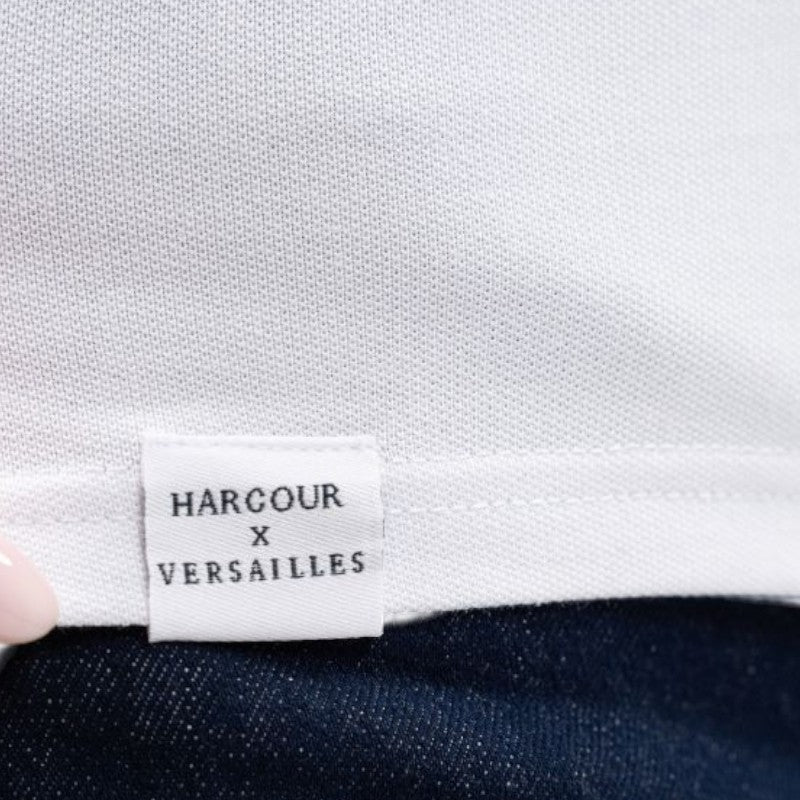 Harcour - Polo femme manches courtes Gasparine blanc Harcour x Versailles