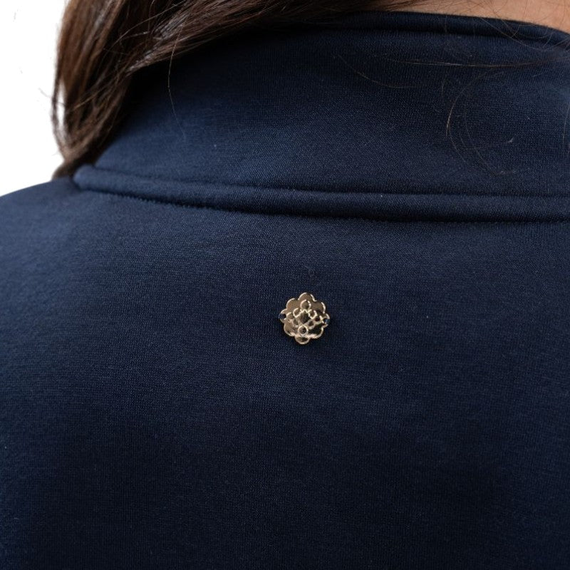 Harcour - Women's zip sweatshirt Louise navy Harcour x Versailles 