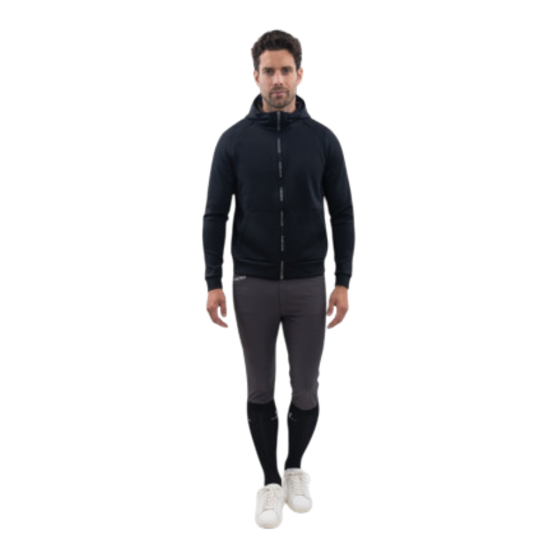 Harcour - Technisch sweatshirt met rits voor heren Aron zwart 