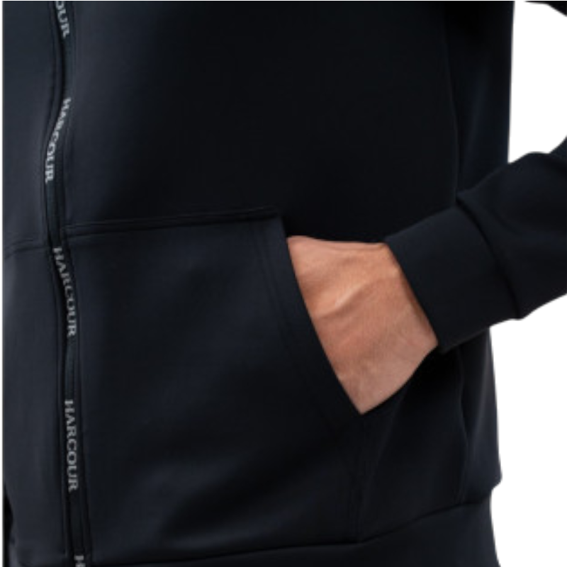 Harcour - Technisch sweatshirt met rits voor heren Aron zwart 