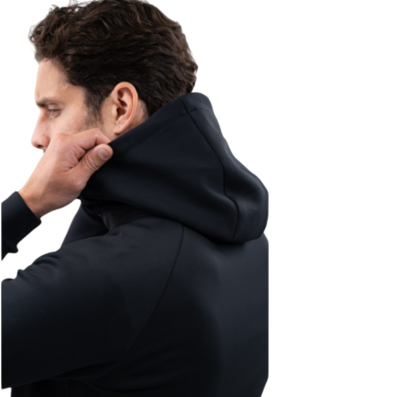 Harcour - Technisch sweatshirt met rits voor heren Aron zwart 