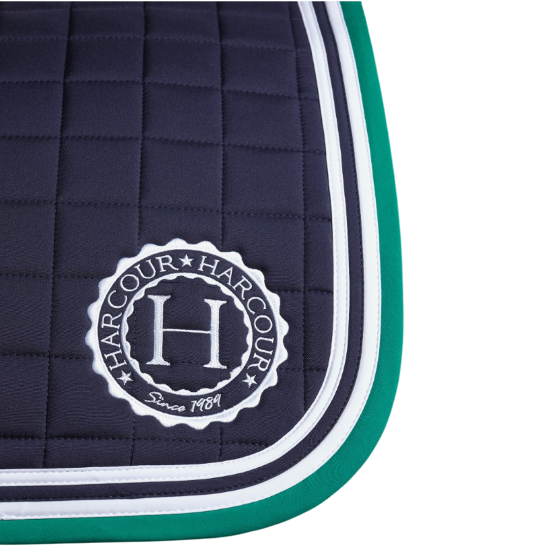 Harcour - Tapis de dressage Soft marine/ emerald green