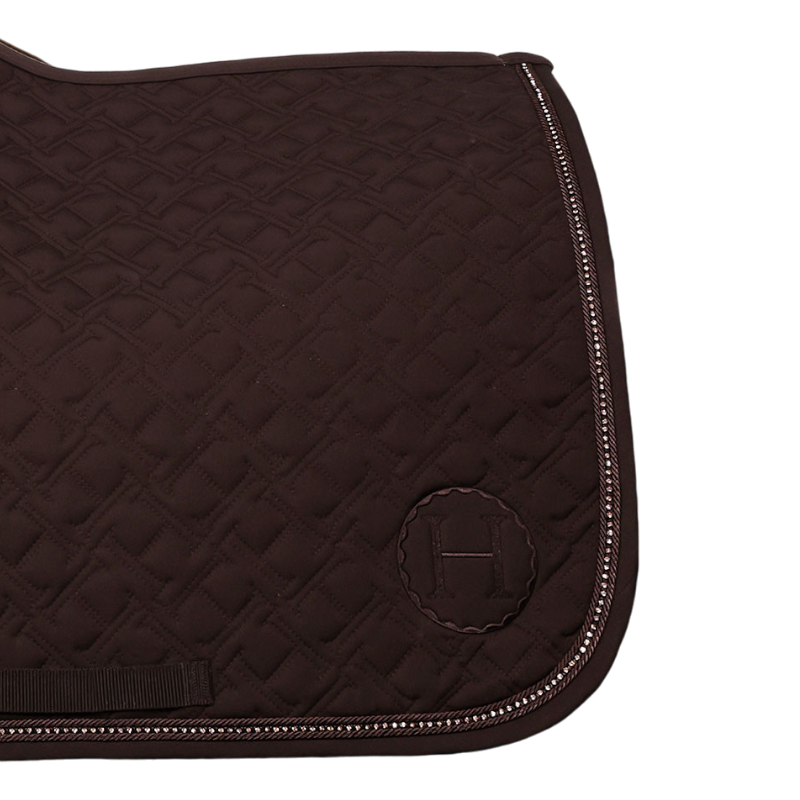 Harcour - Tapis de dressage Saphir marron foncé