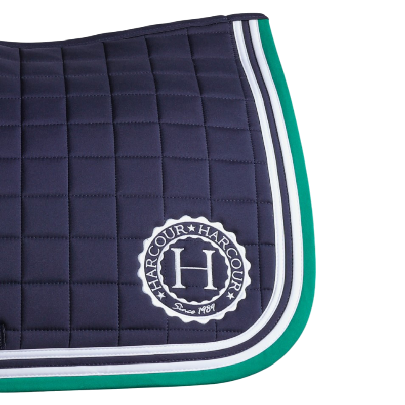 Harcour - Tapis de selle Soft marine/ emerald green