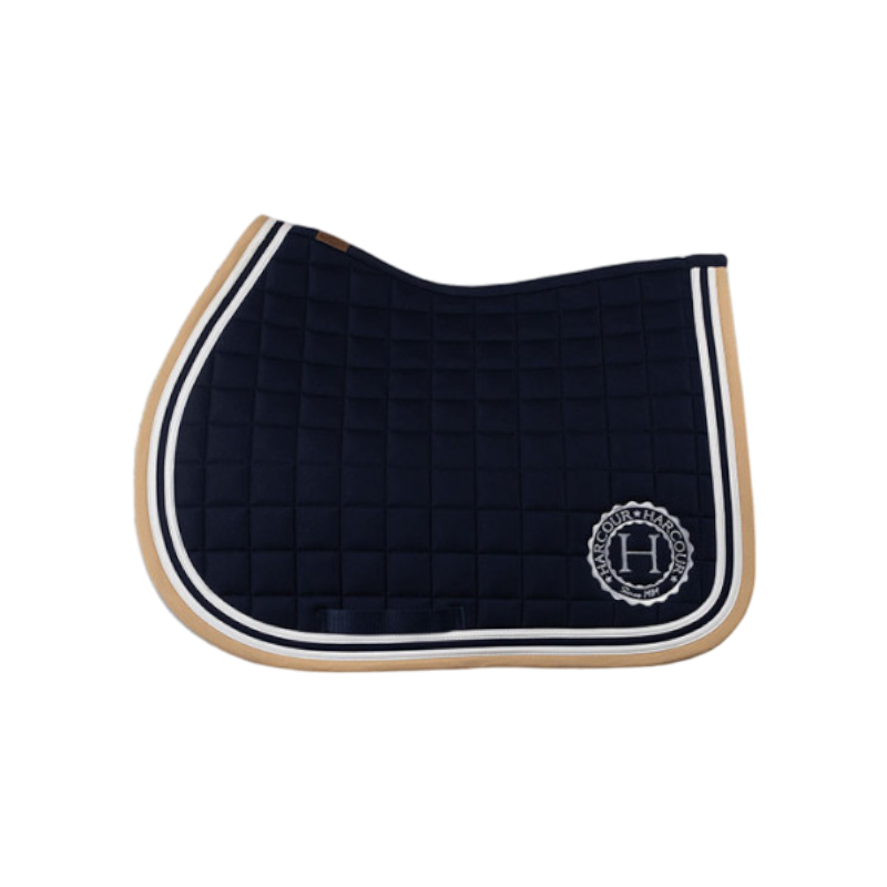 Harcour - Tapis de selle Soft marine et sable