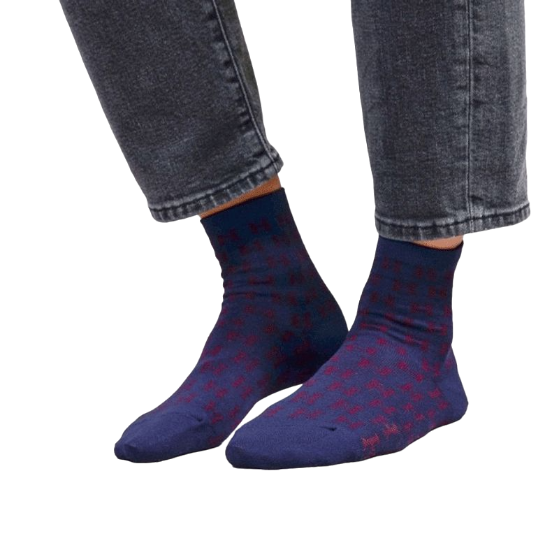Harcour - Chaussettes courtes Soda marine (x1)