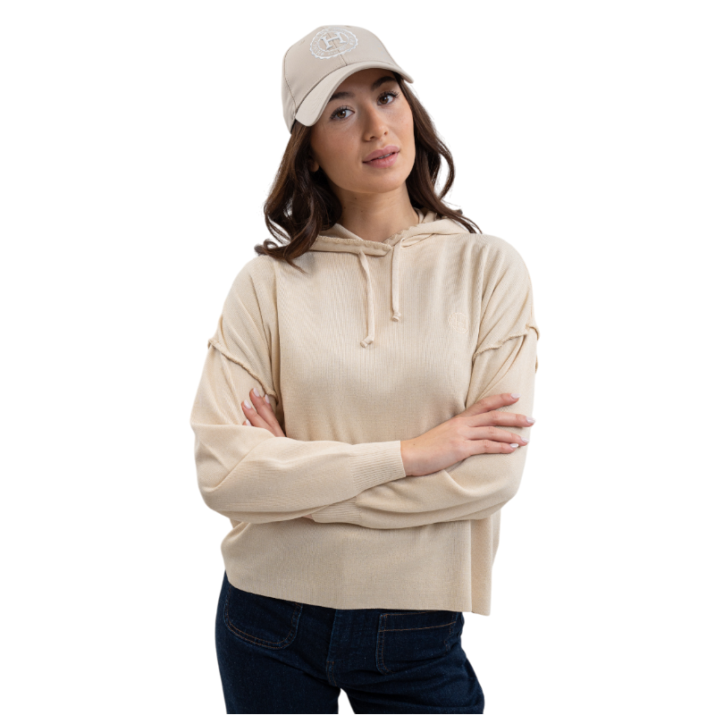 Harcour - Dames hoodie met lange mouwen Plume lin 