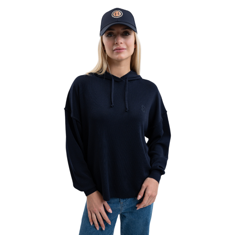 Harcour - Dames hoodie met lange mouwen Plume marine 