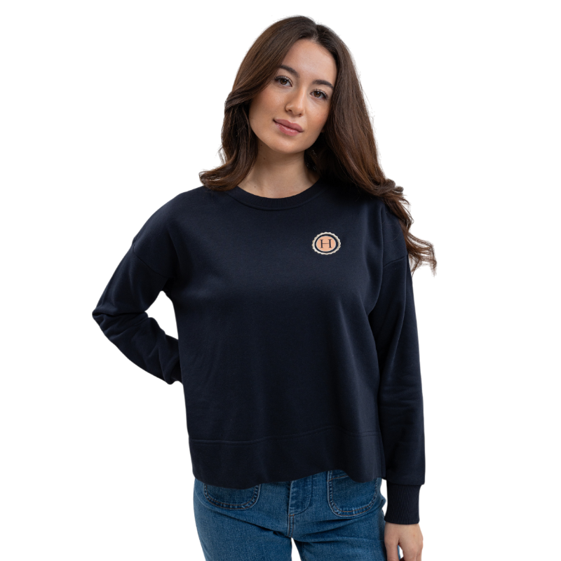 Harcour - Dames sweat met lange mouwen Santana marine 