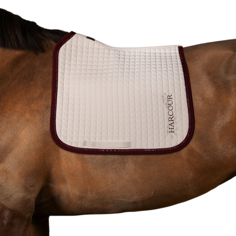 Harcour - Tapis de dressage Cramberries écru | - Ohlala