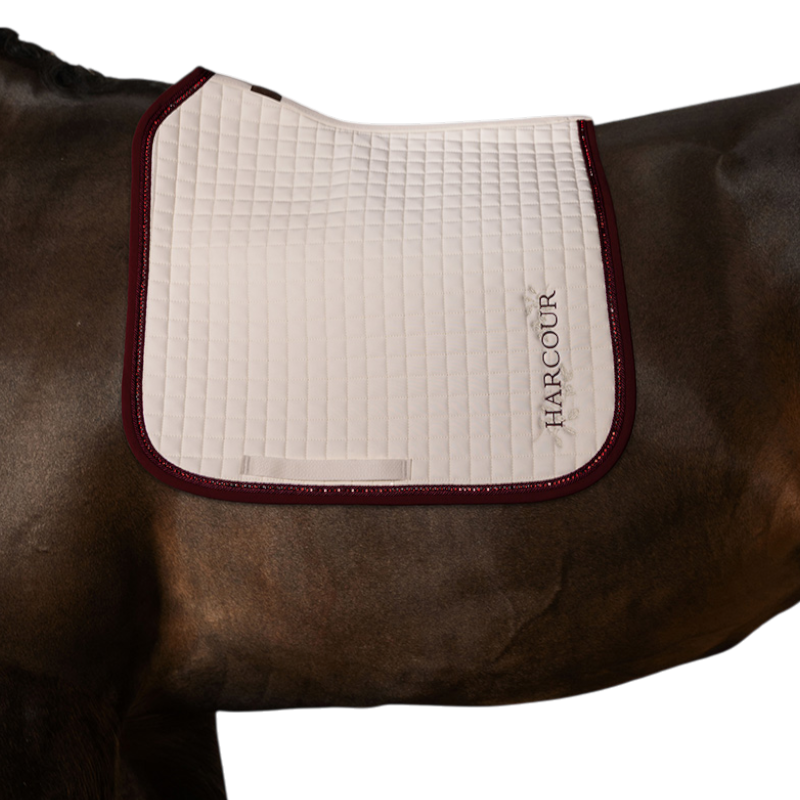 Harcour - Tapis de dressage Cramberries écru | - Ohlala