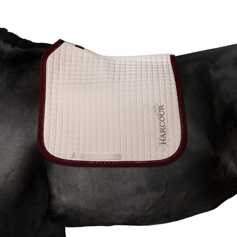 Harcour - Tapis de dressage Cramberries écru | - Ohlala