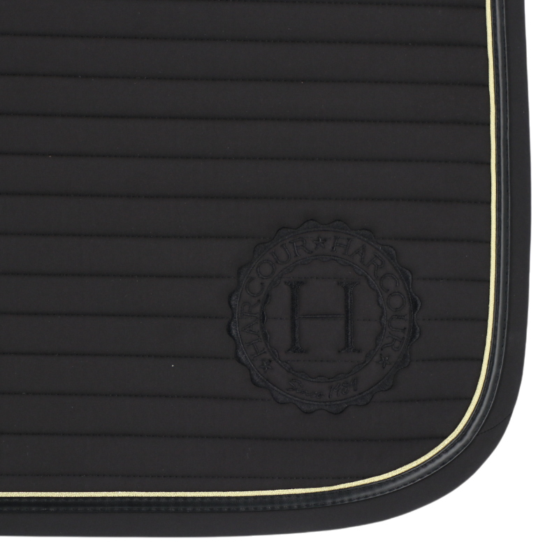 Harcour - Tapis de selle Karembar noir/ gold