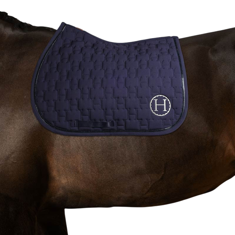 Harcour - Tapis de selle Sirnali marine | - Ohlala