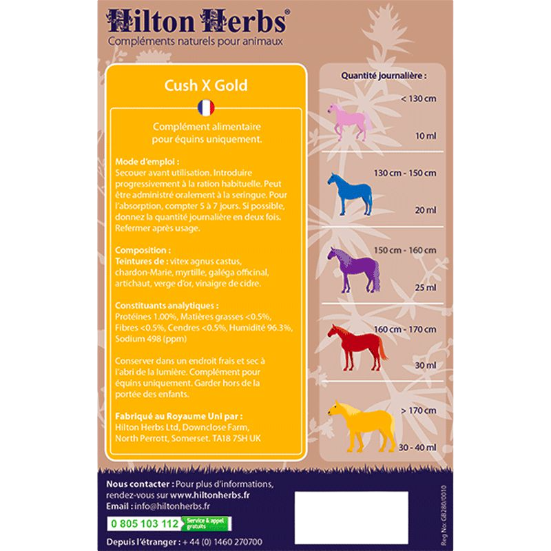 Hilton Herbs - Nahrungsergänzungsmittel Cushing Cush-X Gold-Syndrom