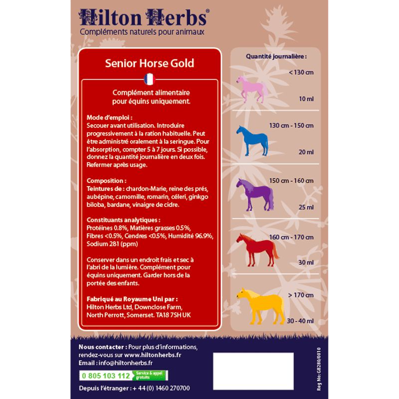 Hilton Herbs - Ouderlijk paardenvoedselsupplement Senior paard