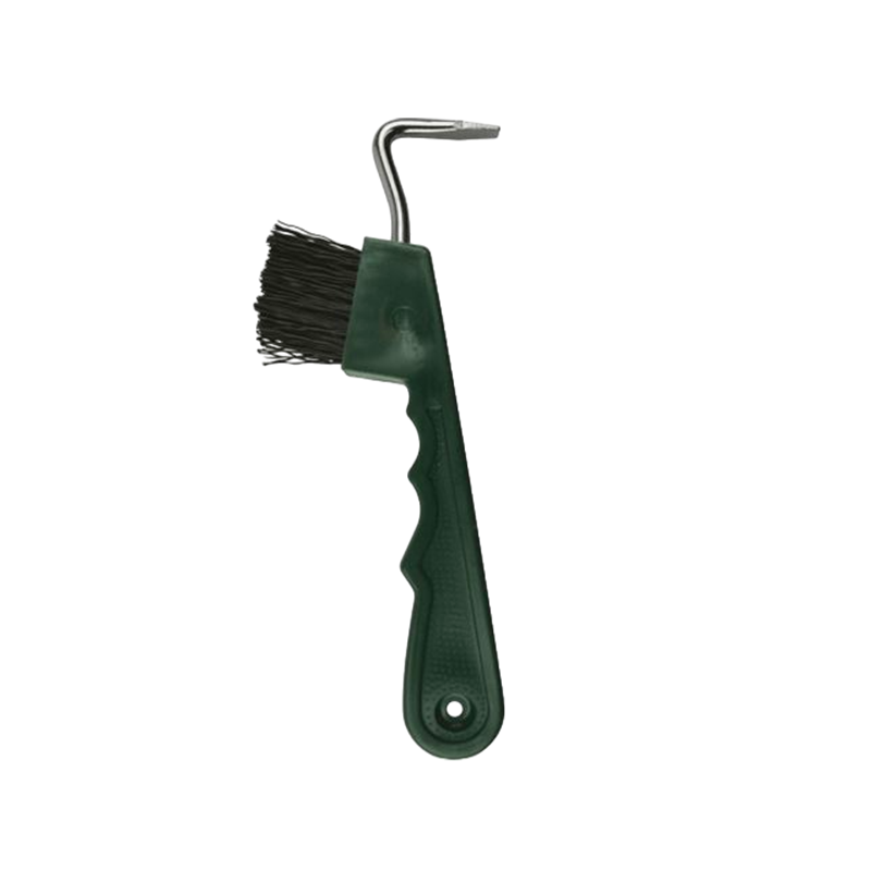 Hippotonic - Green brush hoof pick