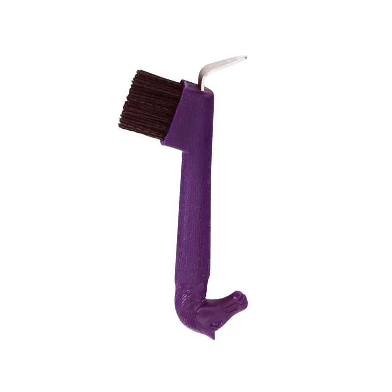 Hippotonic - Cure-pieds brosse tête de cheval violet