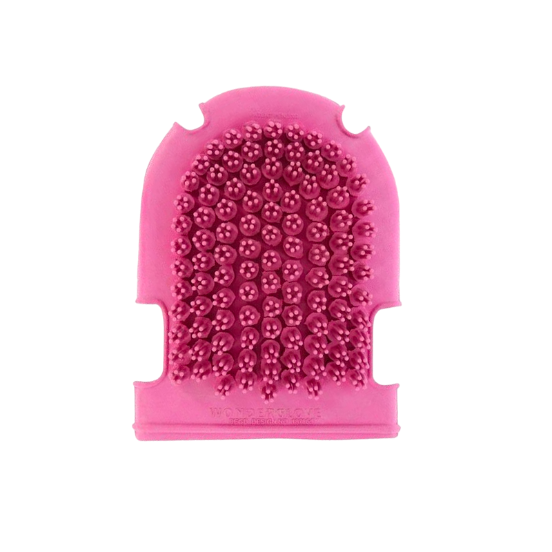 Hippotonic - Gant étrille + brosse rose