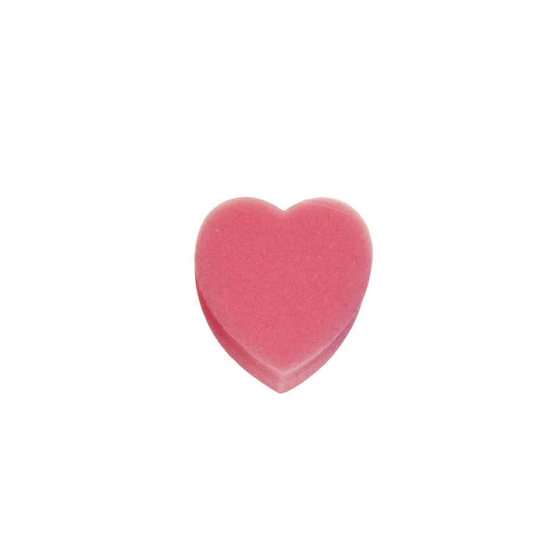 Hippotonic - Éponge forme tête de coeur rose