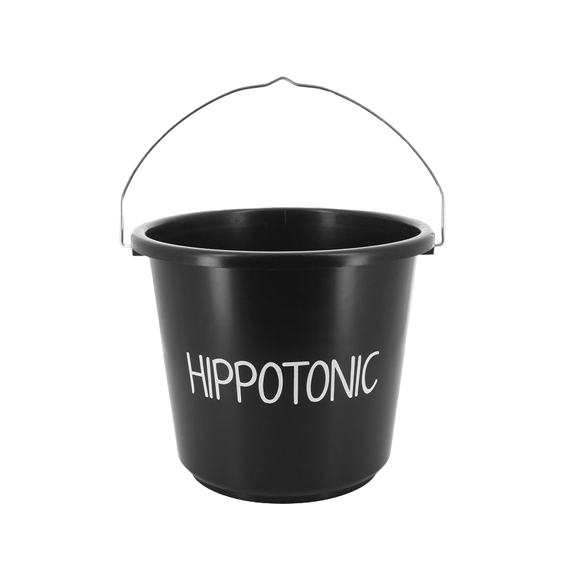 Hippotonic - Black stable bucket 12L