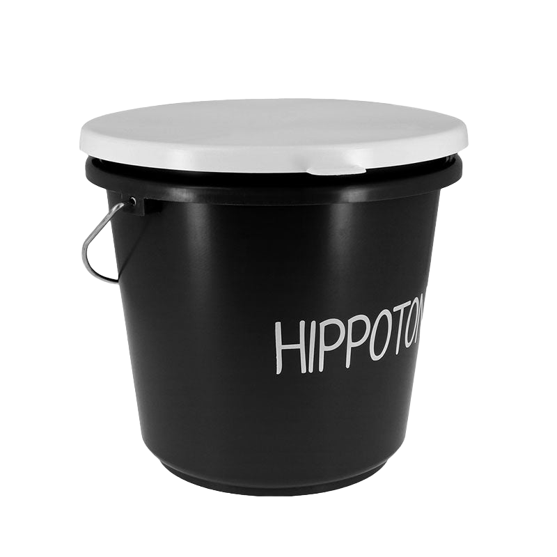 Hippotonic - Black stable bucket 12L