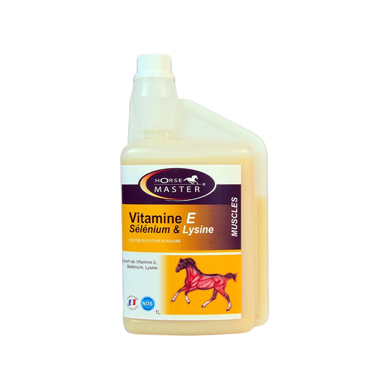 Horse Master – Flüssiges Nahrungsergänzungsmittel zur Muskelregeneration, Vitamin E, Selen und Lysin