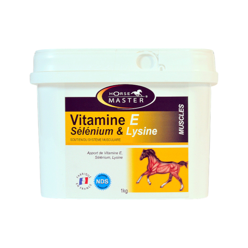 Horse Master – Nahrungsergänzungsmittel zur Muskelregeneration in Pulverform, Vitamin E, Selen und Lysin