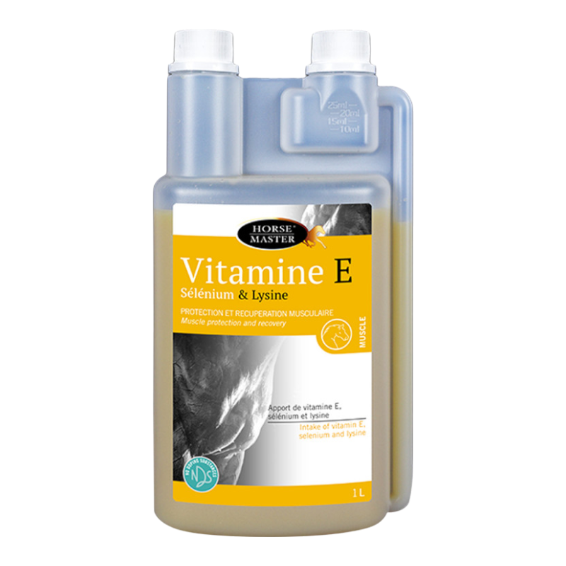 Horse Master - Liquid food supplement for muscle recovery Vitamin E Selenium and Lysine