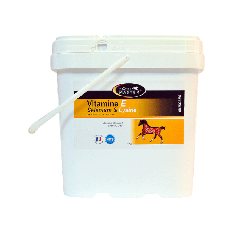 Horse Master – Nahrungsergänzungsmittel zur Muskelregeneration in Pulverform, Vitamin E, Selen und Lysin