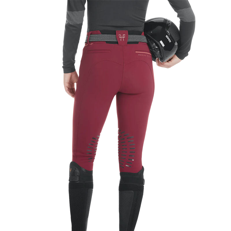 Horse Pilot - Damen-Reithose X-Design dunkelrot