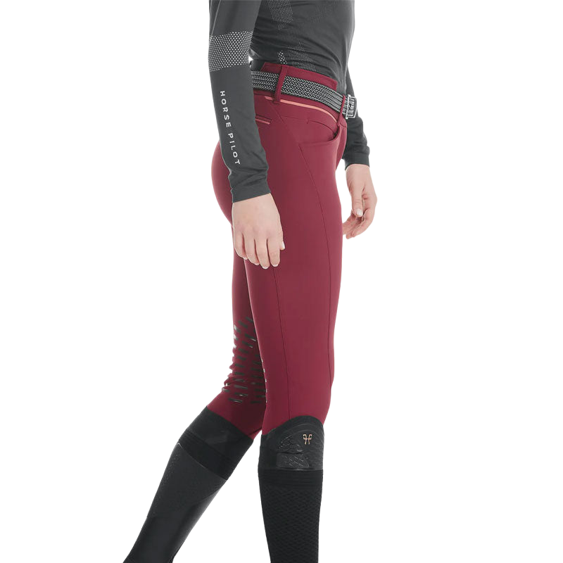 Horse Pilot - Women's riding pants X-Design dark red