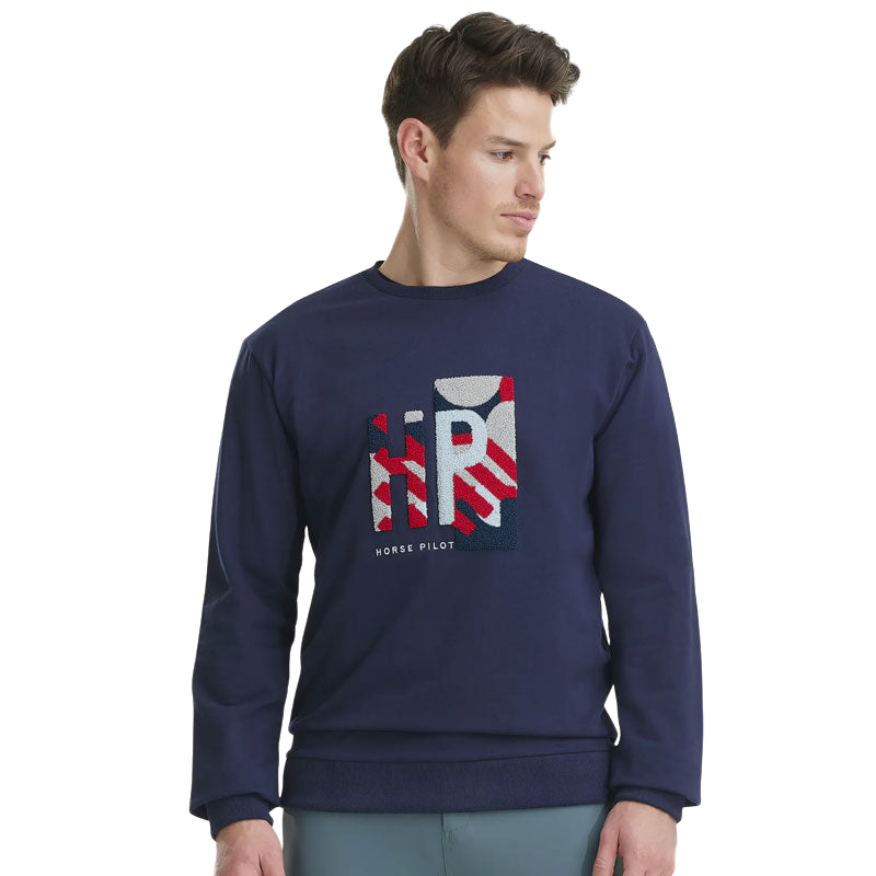 Horse Pilot - Navy Birthday Herrenpullover