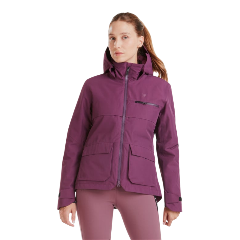 Horse Pilot - Damen Langarmmantel Essential dunkelpurpur 