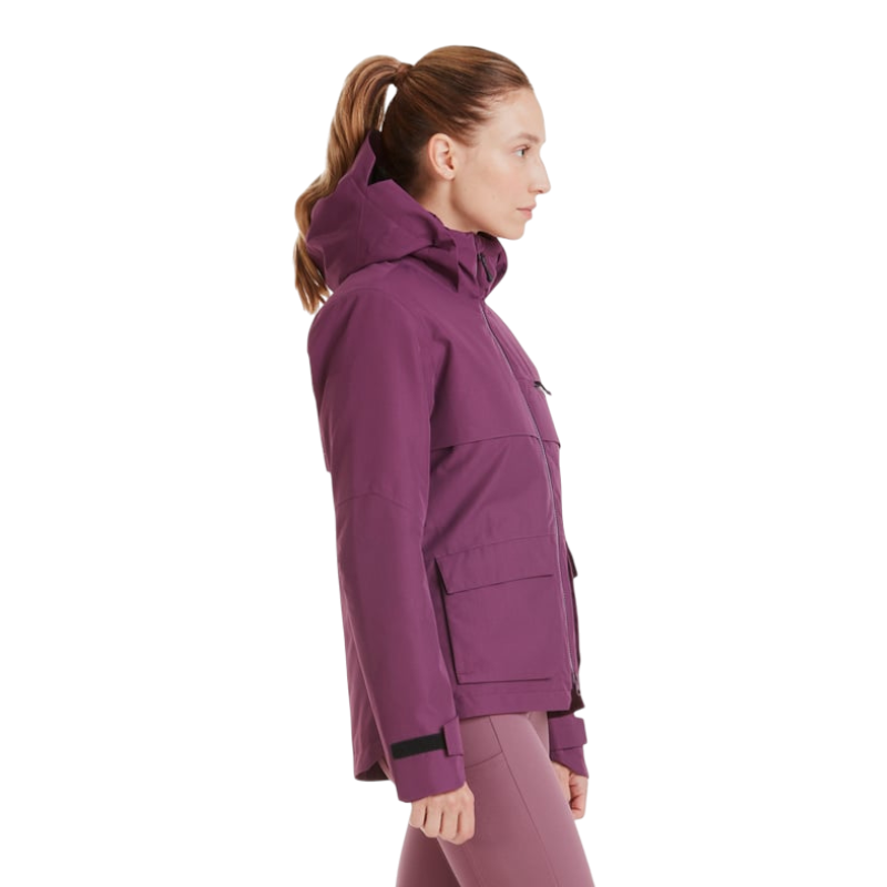 Horse Pilot - Damen Langarmmantel Essential dunkelpurpur 
