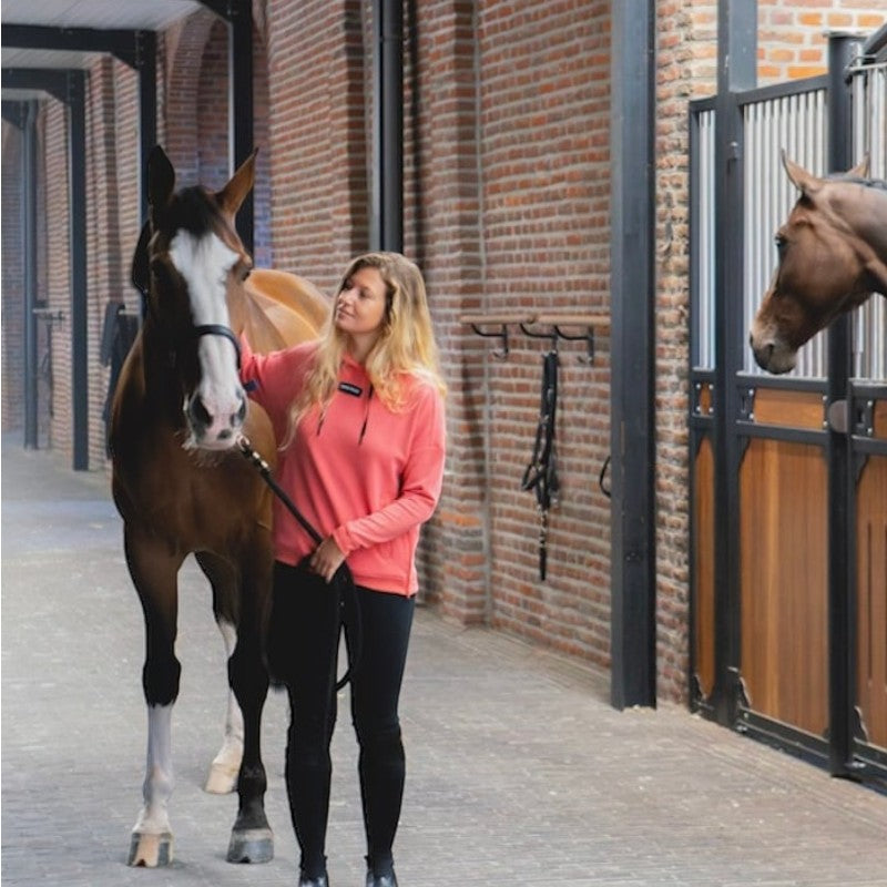 Horse Pilot - Damen Kapuzenpullover Team rose coral 