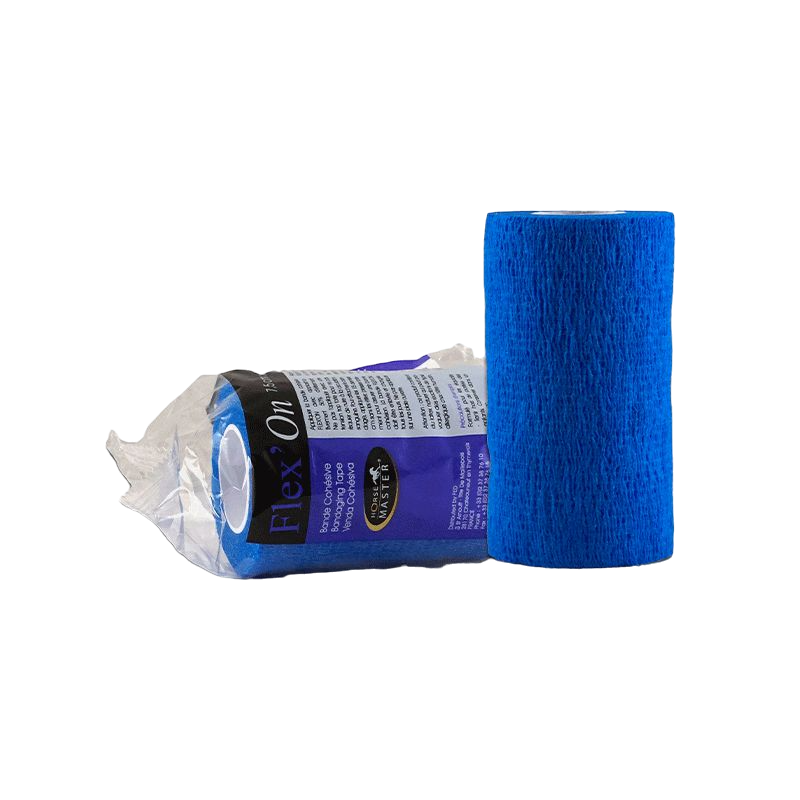 Horse Master - Flex'on elastische, kohäsive Mehrzweck-Pflegebinde blau