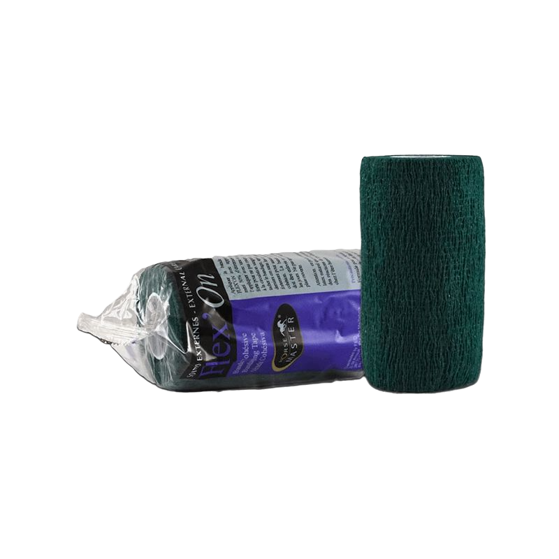 Horse Master - Bande de soin cohésive élastique multi-usage Flex'on vert foncé