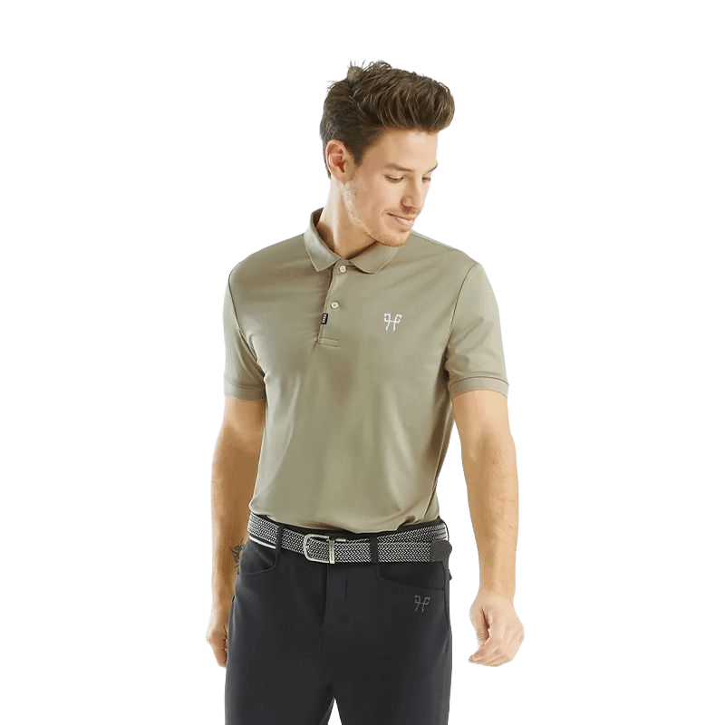 Horse Pilot - Atlas beige unisex short-sleeved polo shirt