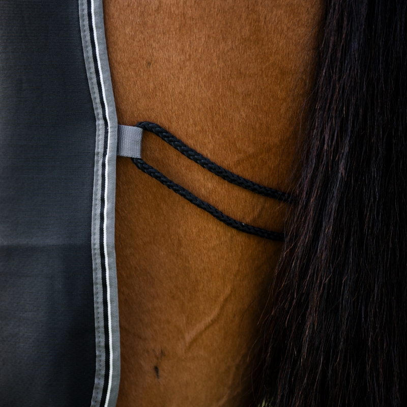 Horseware - Rambo Airmax Cooler schwarze/ Gewittergrau/ Silber Trockenhemd 