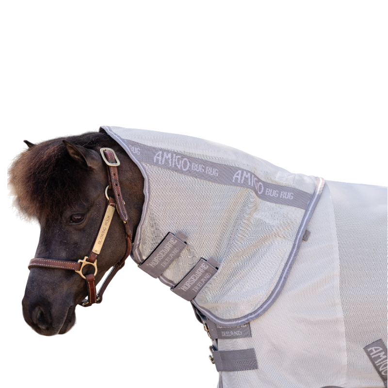 Horseware - Couverture anti-mouches Amigo Bug Rug Plus Petite argent/ titanium grey/ argent