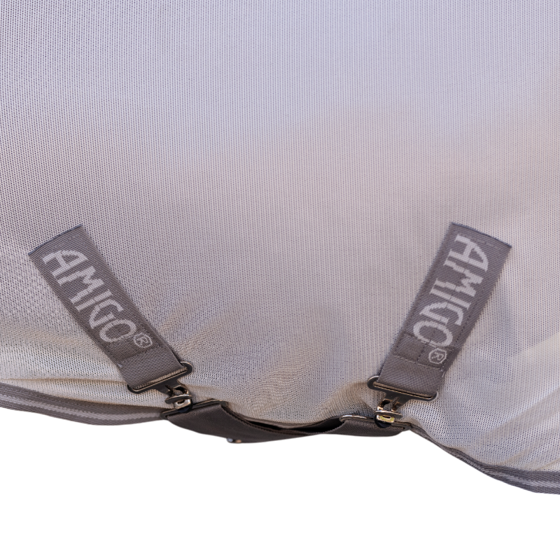 Horseware - Couverture anti-mouches Amigo Bug Rug Plus Petite argent/ titanium grey/ argent