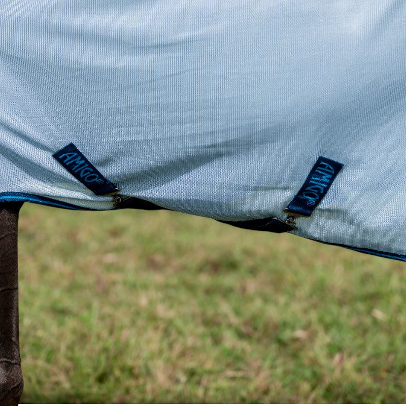 Horseware - Anti-Fliegen-Decke Amigo Bug Rug Plus azurblau/ marine/ elektrisches blau 