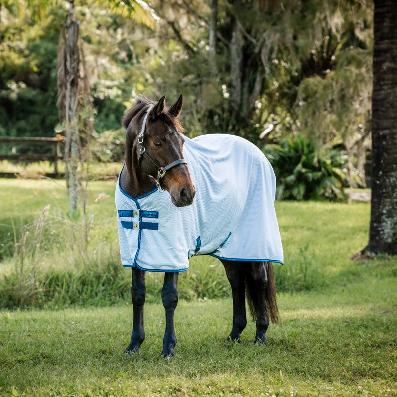 Horseware - Anti-vliegdeken Amigo Bug Rug azuurblauw/ marine/ elektrisch blauw 