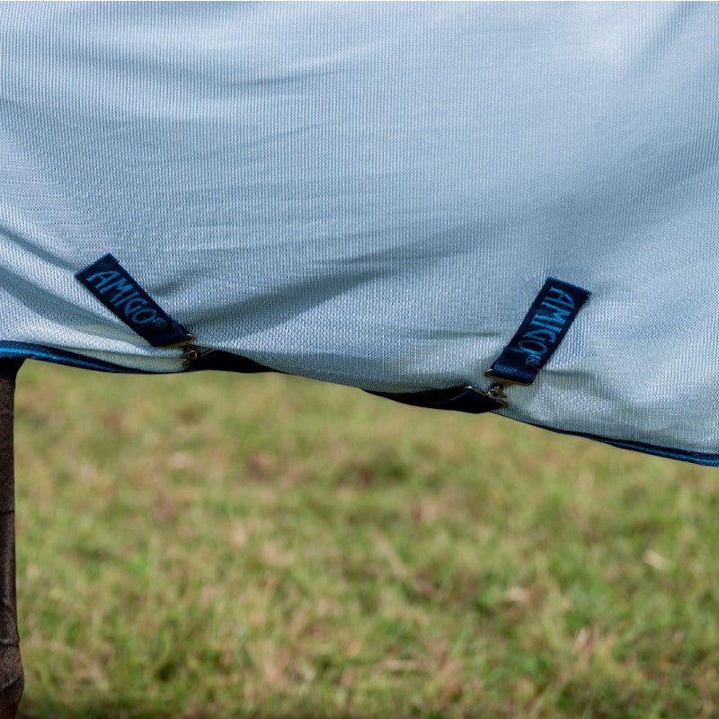 Horseware - Anti-vliegdeken Amigo Bug Rug azuurblauw/ marine/ elektrisch blauw 