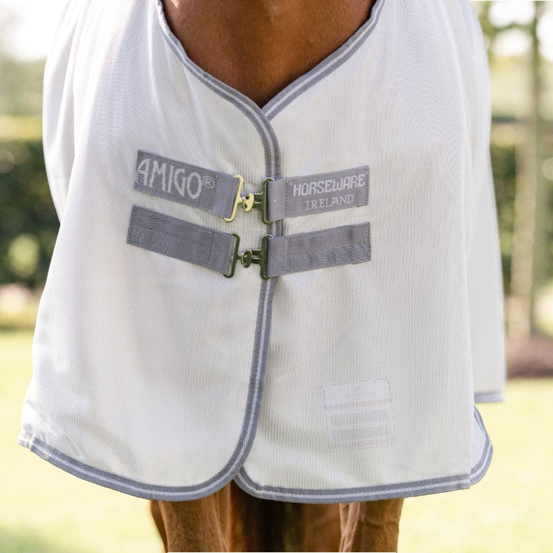 Horseware - Anti-vliegdeken Amigo Bug Rug zilver/ titanium grijs/ argent 